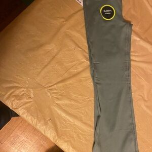 Athletic Works Girls Flare Leggings - Olive Green